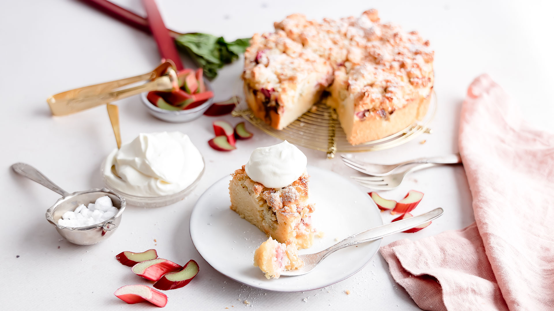Low Carb Rhabarberkuchen