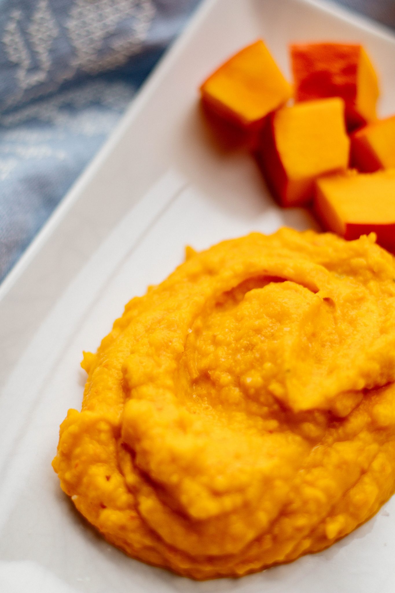 Alternative für Kartoffelpüree ohne Kohlenhydrate Kürbispüree
