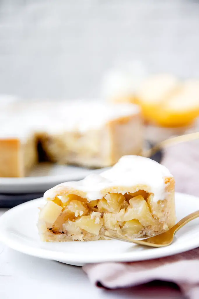 Low-Carb Gedeckter Apfelkuchen Low-Carb Gedeckter Apfelkuchen