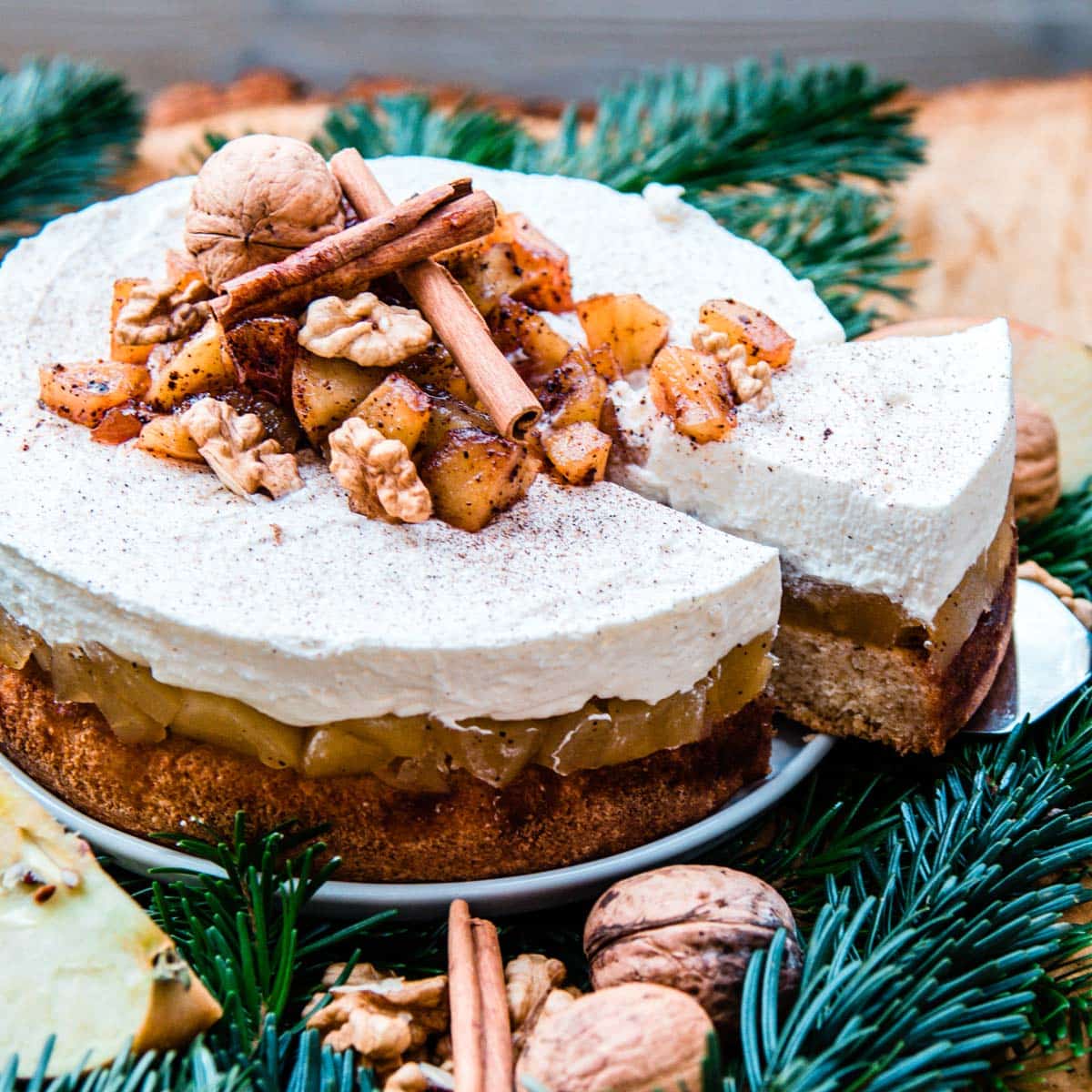 Bratapfeltorte ohne Kohlenhydrate