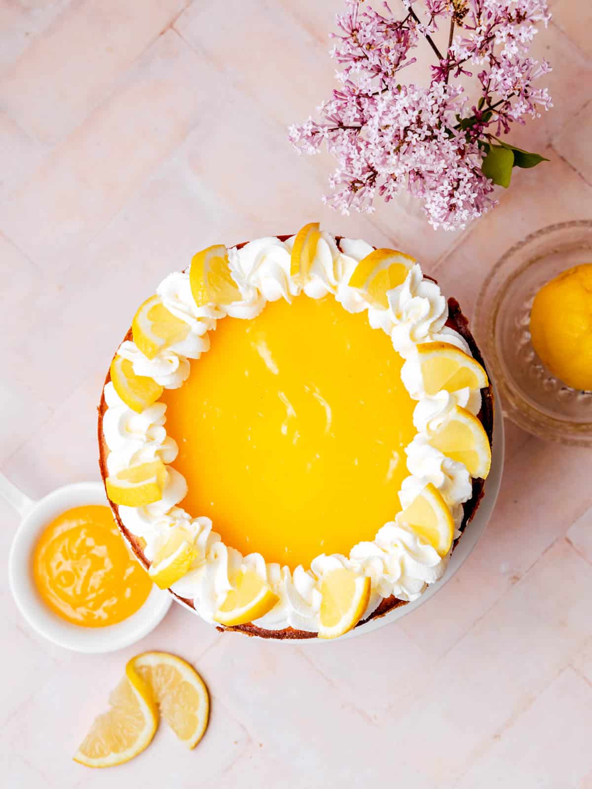 Lemon Cheesecake mit Lemon Curd
