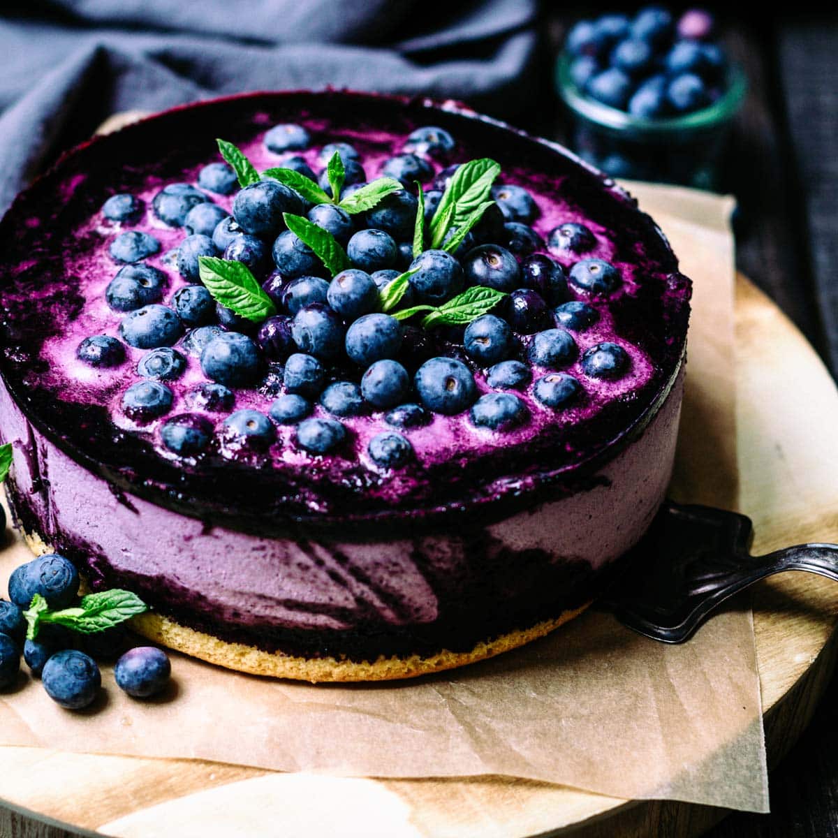 LowCarb Blaubeer Cheesecake Rezept
