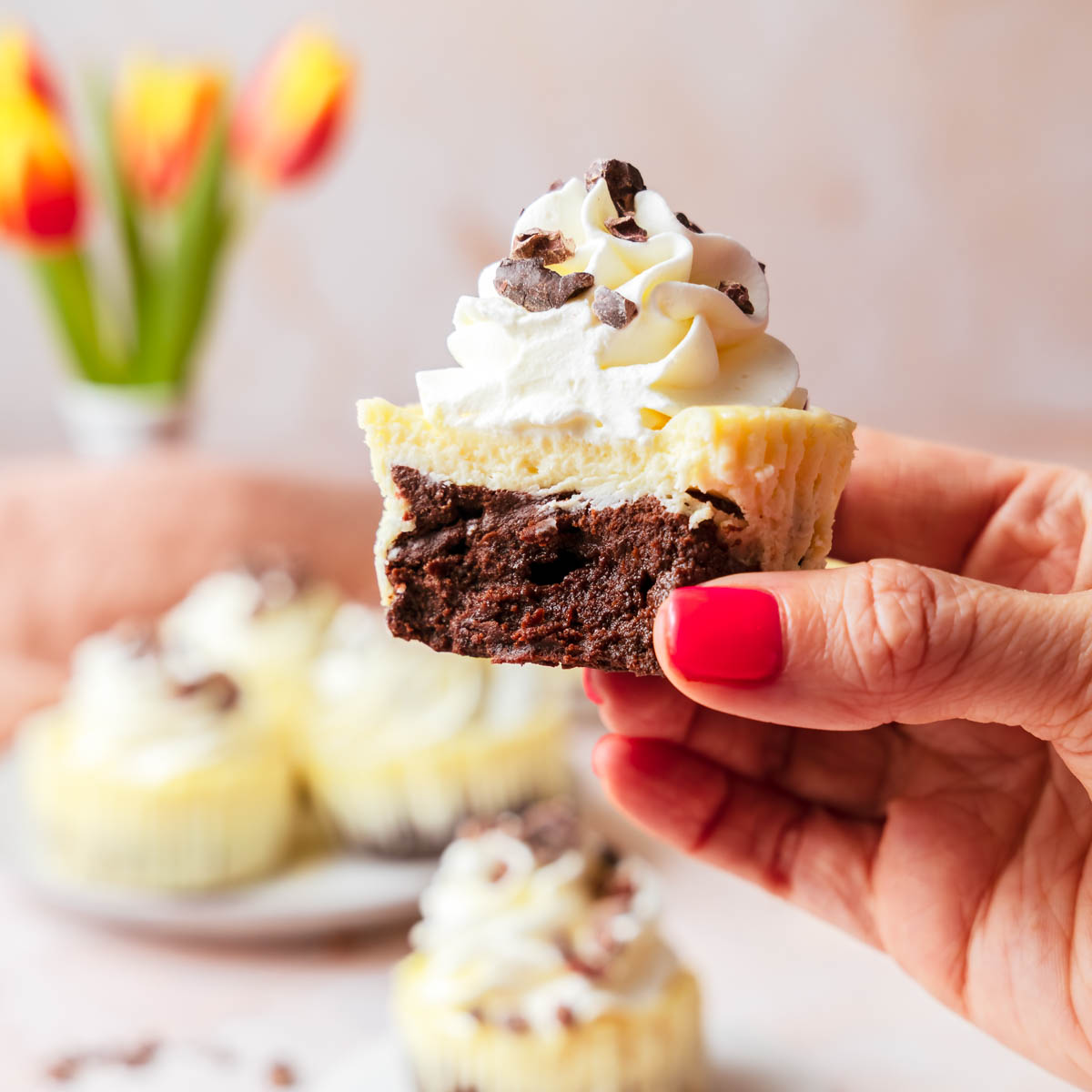 Mini-Brownie-Cheesecakes-Rezept