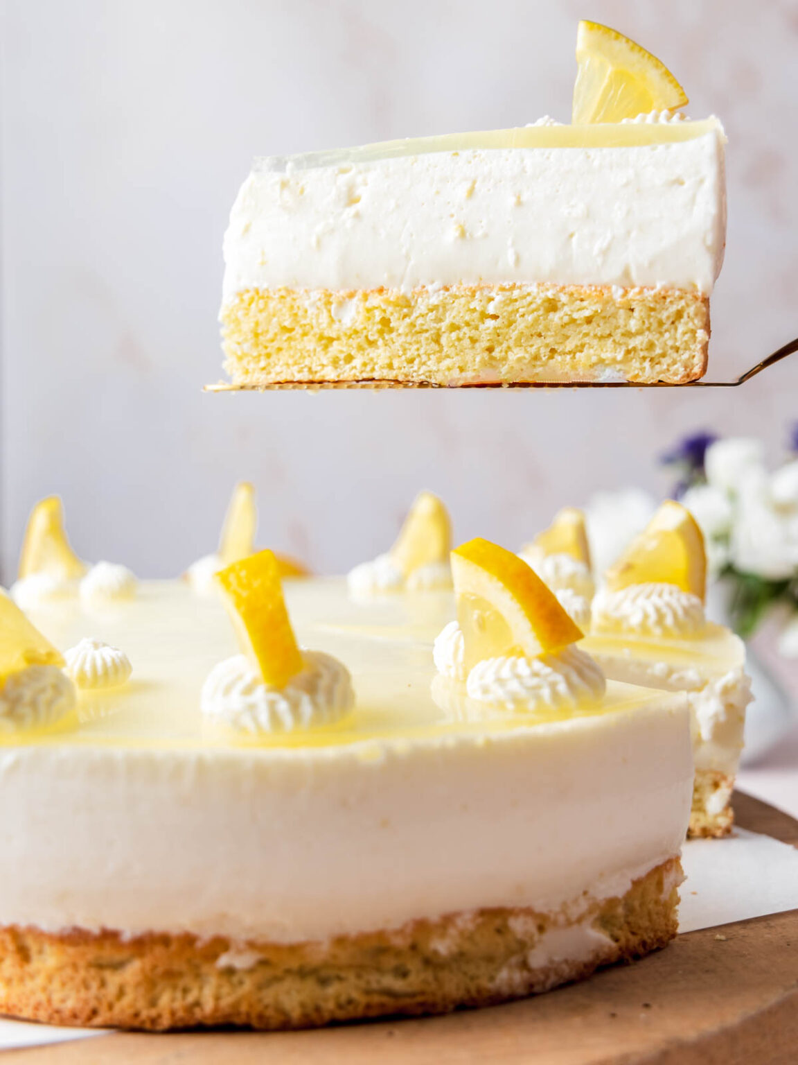 Leichte Zitronen-Joghurt-Torte - Soulfood LowCarberia Blog