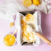 Zitroneneis ohne Zucker selbst machen