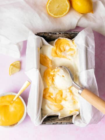 Zitroneneis ohne Zucker selbst machen